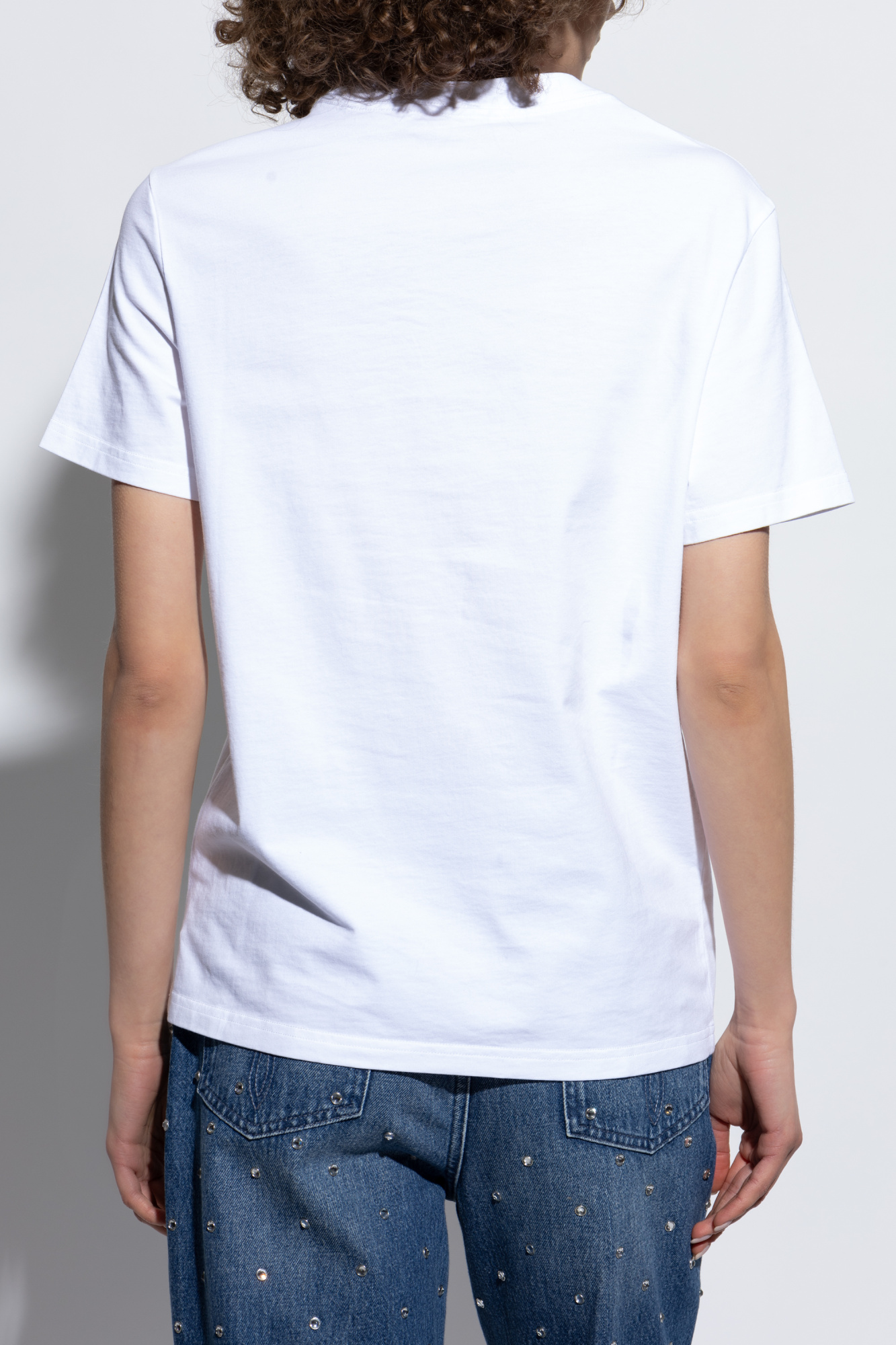 Tシャツ・カットソー VERSACE Women Tops 10188981A136141W000 White VERSACE | White Women's T-shirt | YOOX